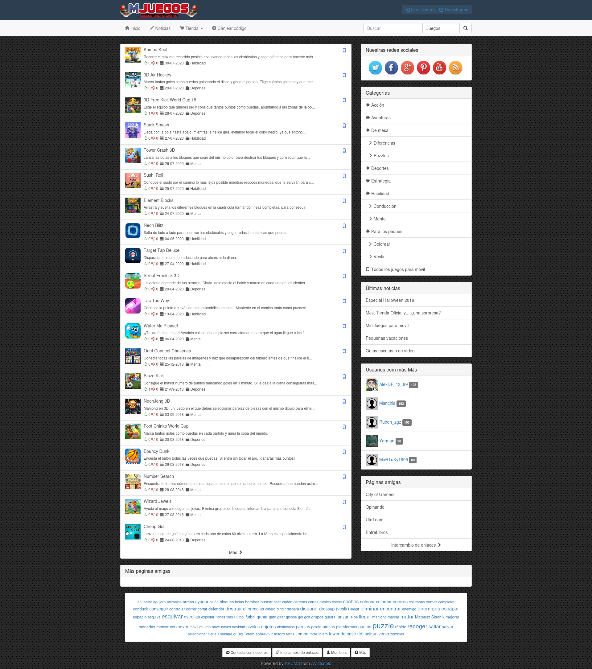 Captura de MJuegos.net el 16-12-2025
